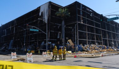 The Lineage fire sent toxic runoff down the LA River. Why didn’t Long Beach close its beaches?