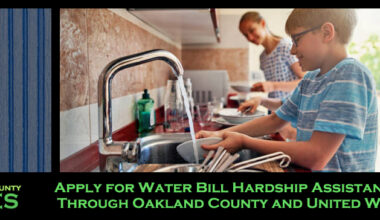 Apply for Water Bill Hardship Assistance Through Oakland County and United Way