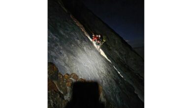 Volunteers rescue climber stranded on small ledge in California's Sierra Nevada