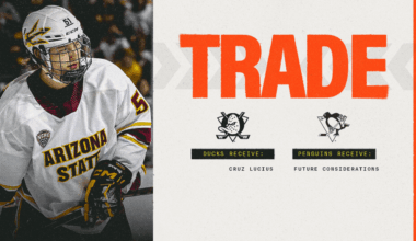 Ducks Acquire Lucius from Pittsburgh