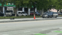 A teenager was rushed to the hospital after they were struck by a car while riding a scooter in Oakland Park Wednesday morning, officials said.