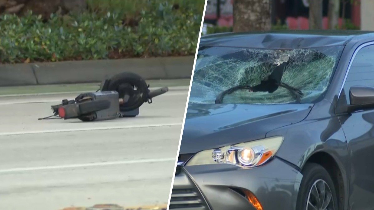 Teen rushed to hospital after being struck by car while riding scooter in Oakland Park – NBC 6 South Florida