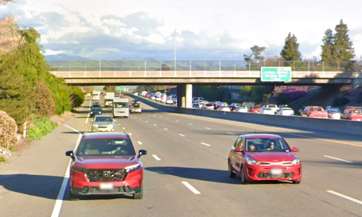 San Jose woman killed when she's pinned between cars on Highway 101