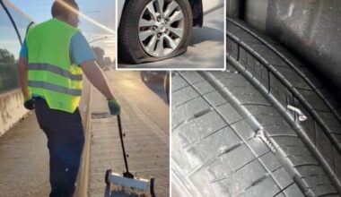 Sacramento suburb wrecked with wave of flat tires from the screws
