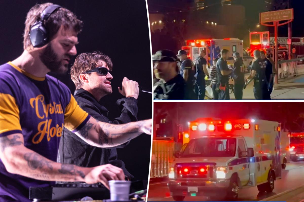 14 fans rushed to the hospital at Chainsmokers' California concert, second incident in weeks