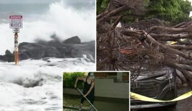 Southern California sees huge waves, storm damage from Hurricane Marie