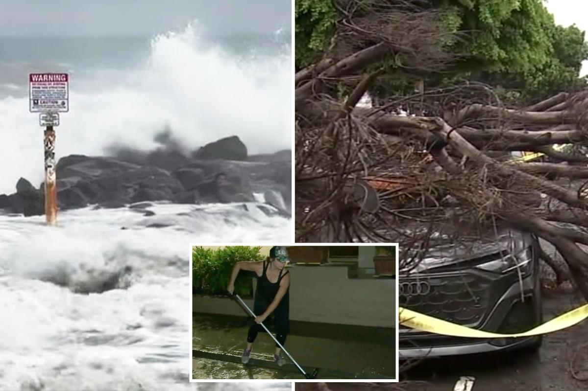 Southern California sees huge waves, storm damage from Hurricane Marie