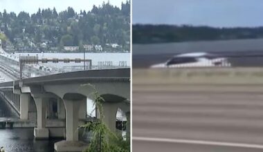 Wild driver who sped down separated bike lane on California freeway under investigation