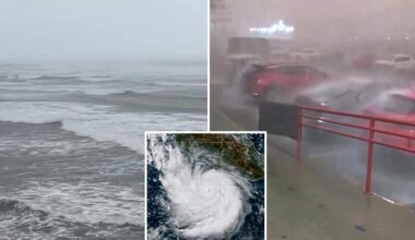 Hurricane Polo batters Mexico’s Pacific coastline en route to California