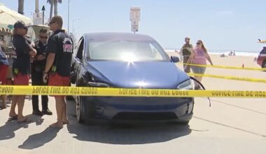 Bystanders Tackle Driver After Tesla Hits Woman on Boardwalk