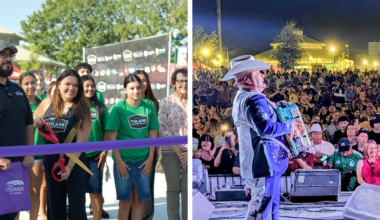 ribbon cutting and concert