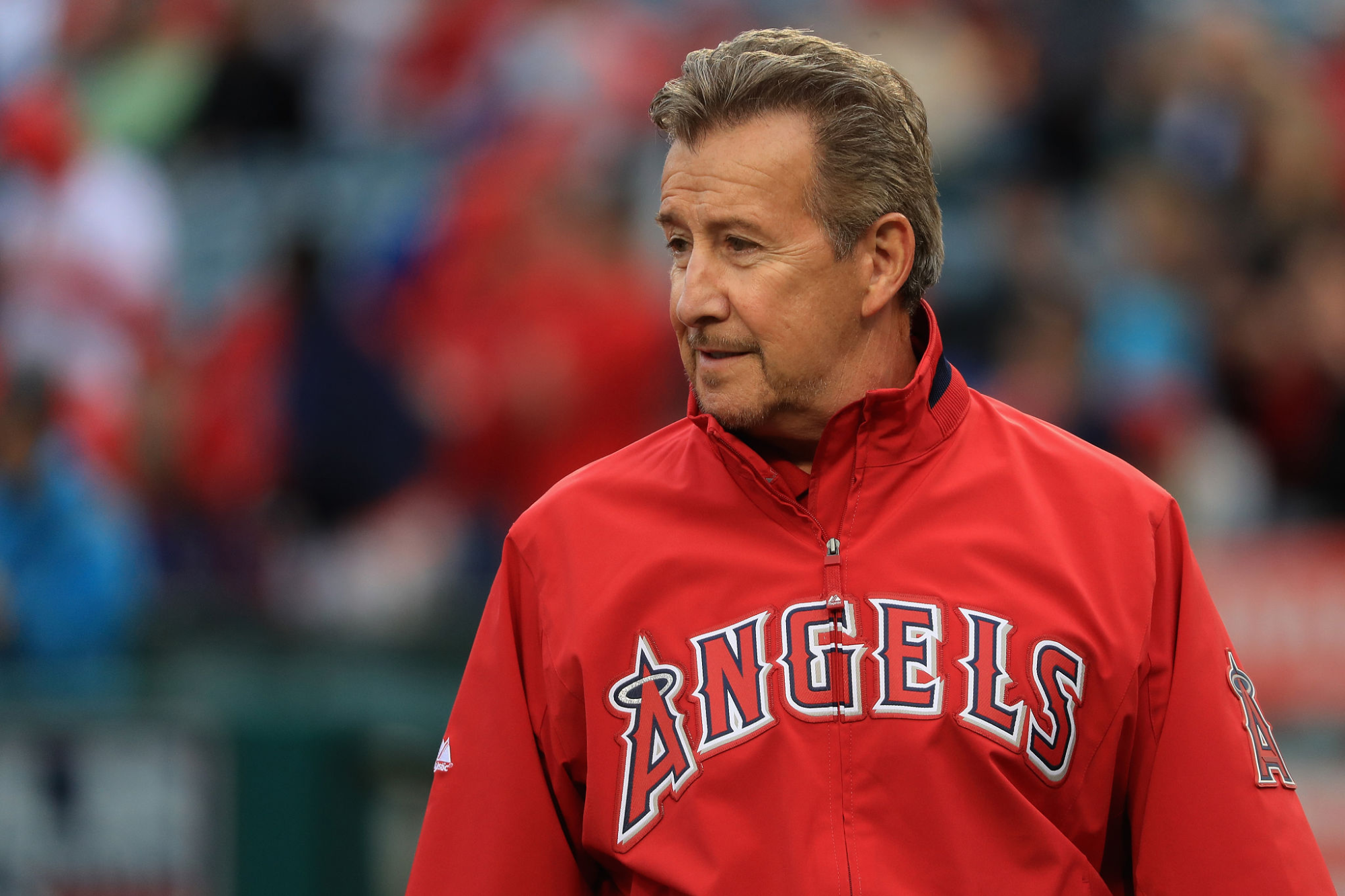 Angels owner Arte Moreno looks across the field while attending a game in 2016.