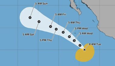 Marie will become a hurricane Wednesday and could send dangerous surf to Southern California this weekend – The Mercury News