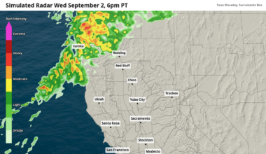 Showers move into NorCal and the Sacramento Valley