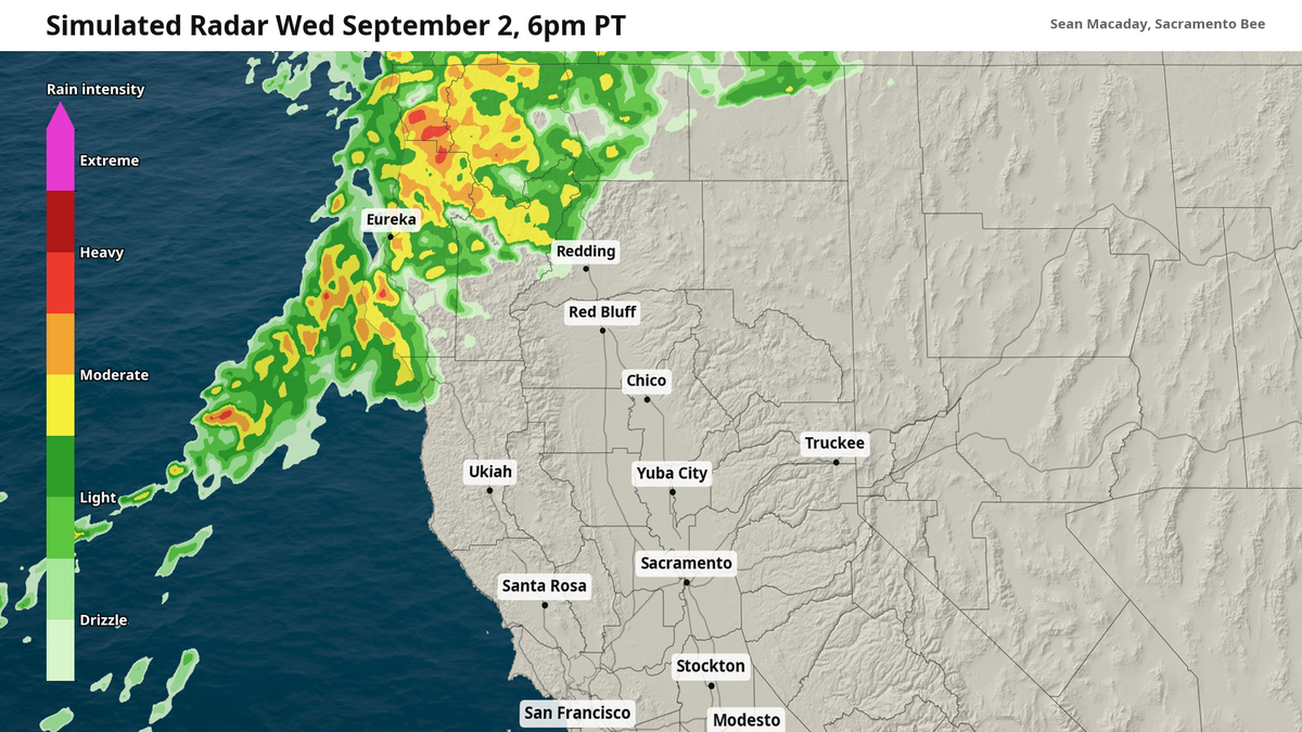 Showers move into NorCal and the Sacramento Valley