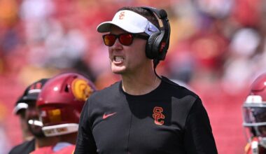 Lincoln Riley dismisses empty seats controversy as a 'false narrative' after low-attendance USC home opener