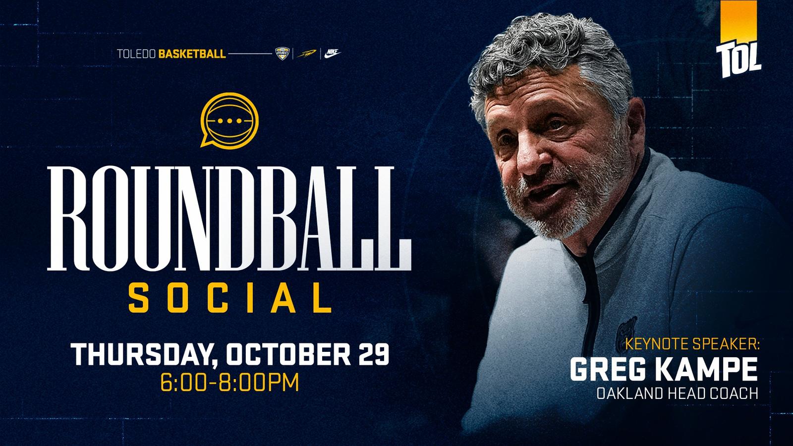 Oakland Head Coach Greg Kampe to Serve as Keynote Speaker for Rocket Roundball Social