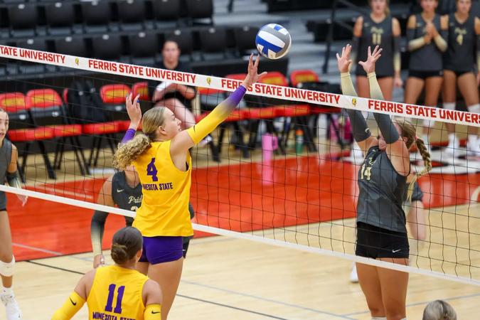 Minnesota State Falls in a Five Set Thriller vs No. 9 Fresno Pacific - Minnesota State University