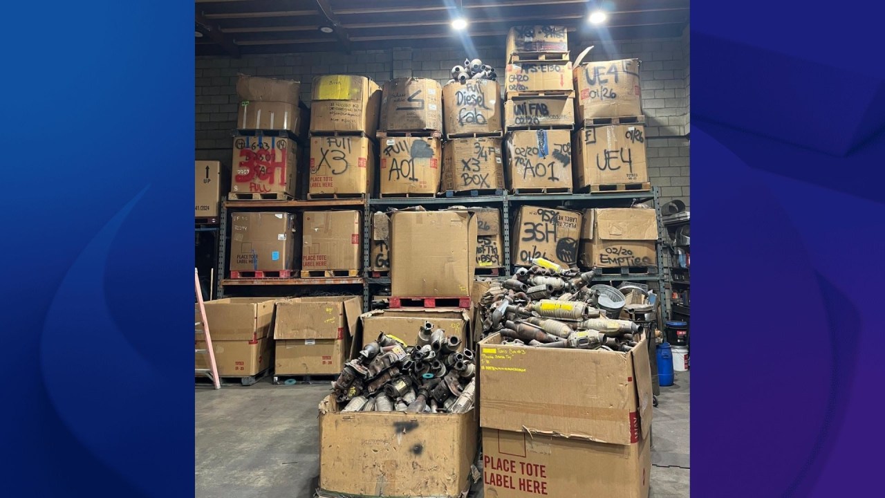 Thousands of stolen catalytic converters found in Southern California crime ring bust