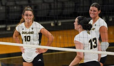 Oakland Drops to Valparaiso in Four Sets