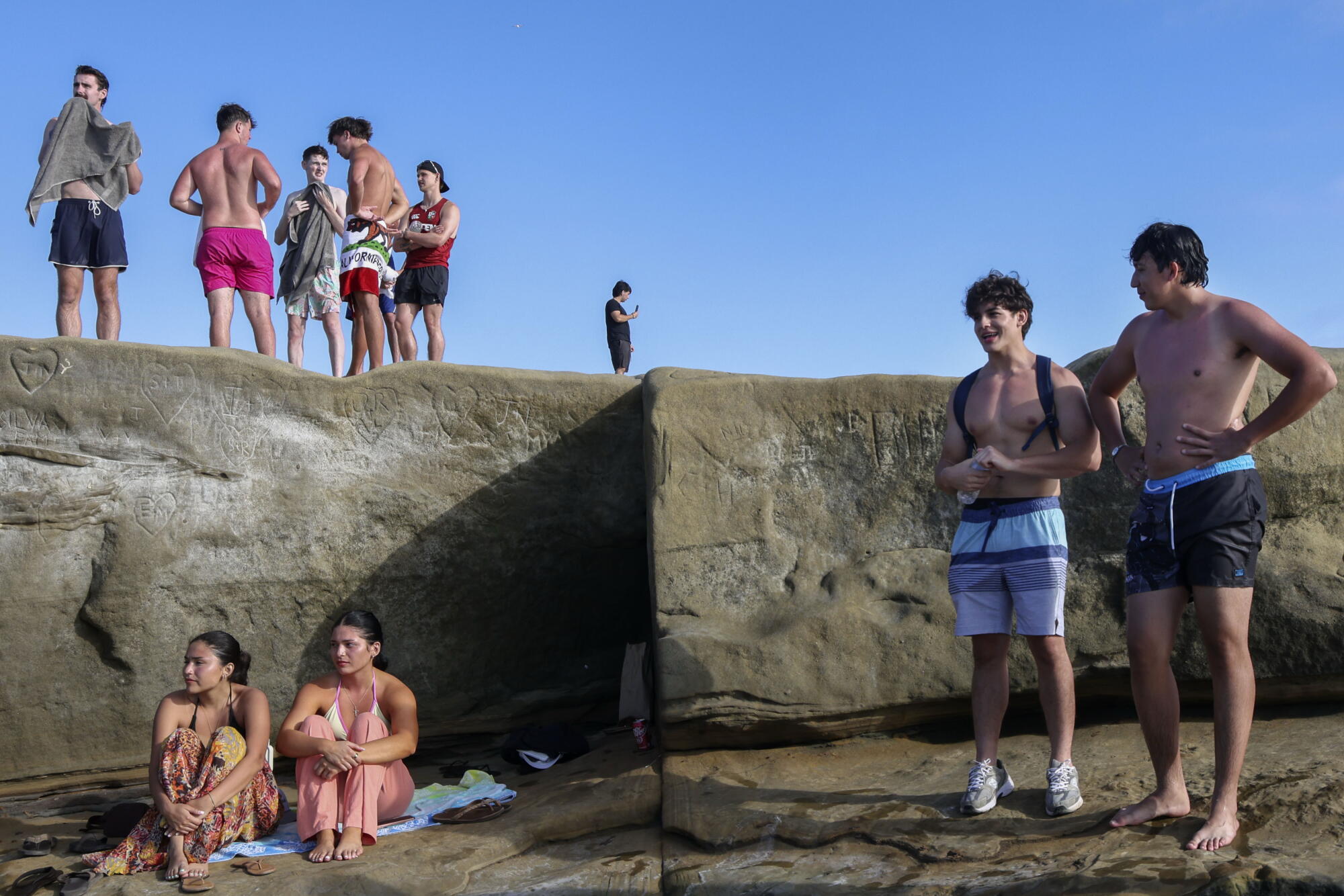 The Sunset Cliffs area is Instagram-ready, and social media has drawn some visitors looking to brave the leap.
