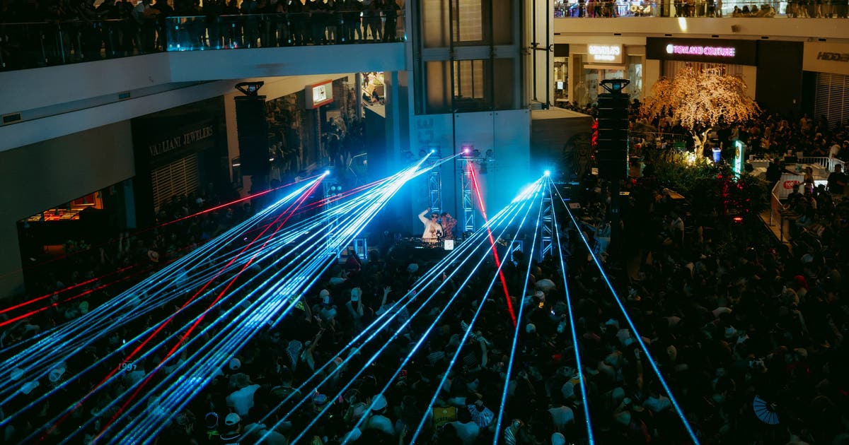 Thousands pack a Bay Area mall for an after-hours rave. 'We made history,’ organizers said.