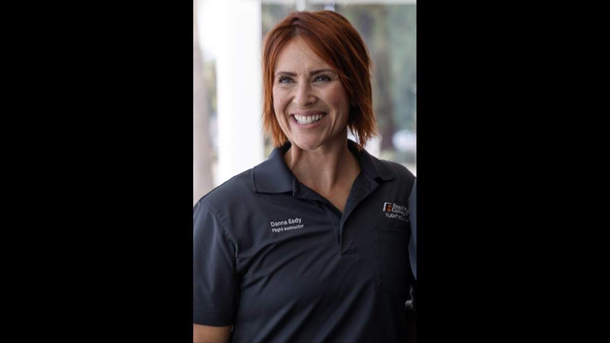 Photo of Reedley College flight instructor Danna Eady, 41, taken during a pinning ceremony on Friday, Sept. 4, 2026. Eady was killed in plane crash on Saturday, Sept. 5, 2026.