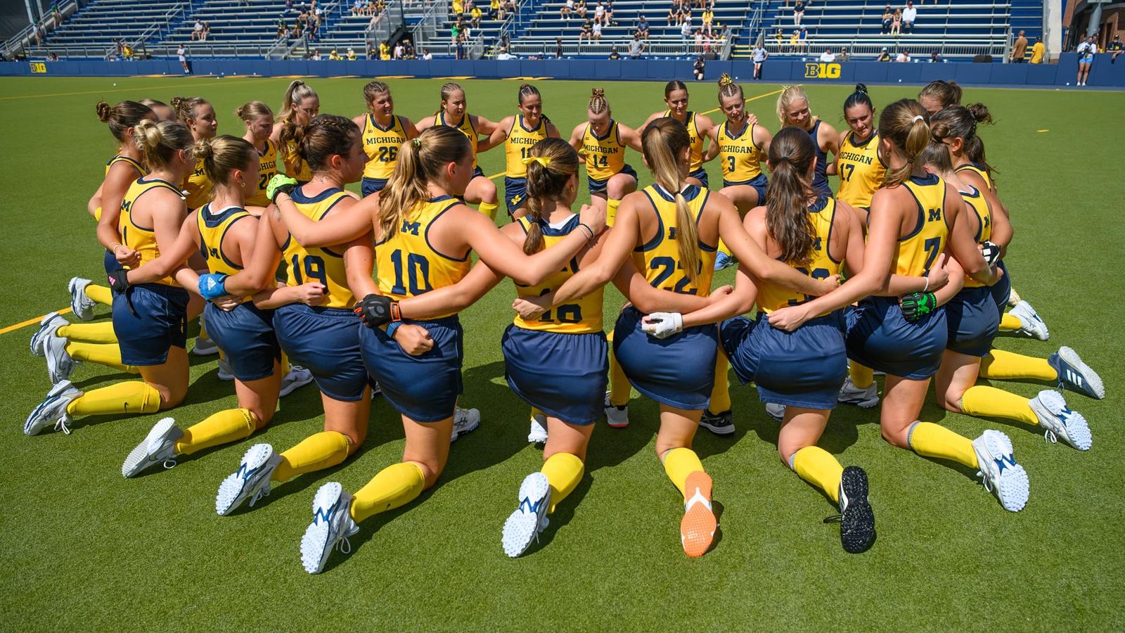 Maize and Blue Set for Home Matchup with California