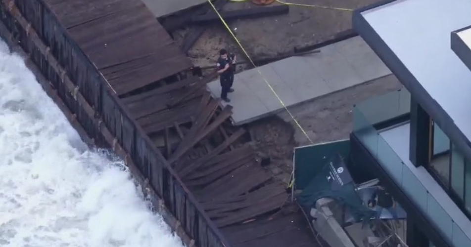 Evacuations lifted in Long Beach after powerful waves caused damage to homes, boardwalk