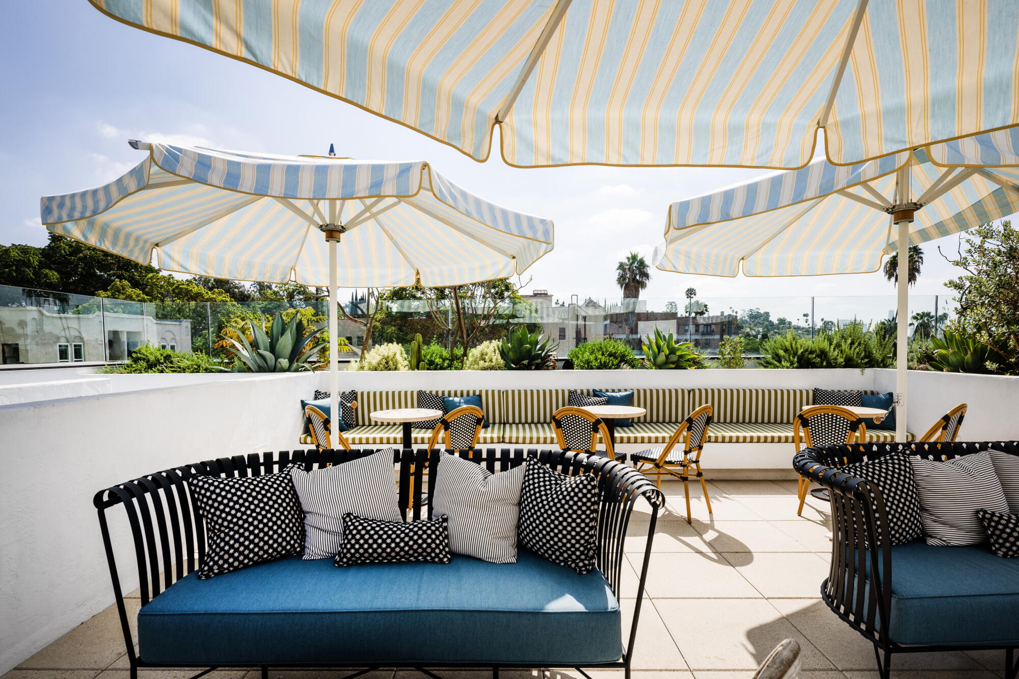 The rooftop lounge.