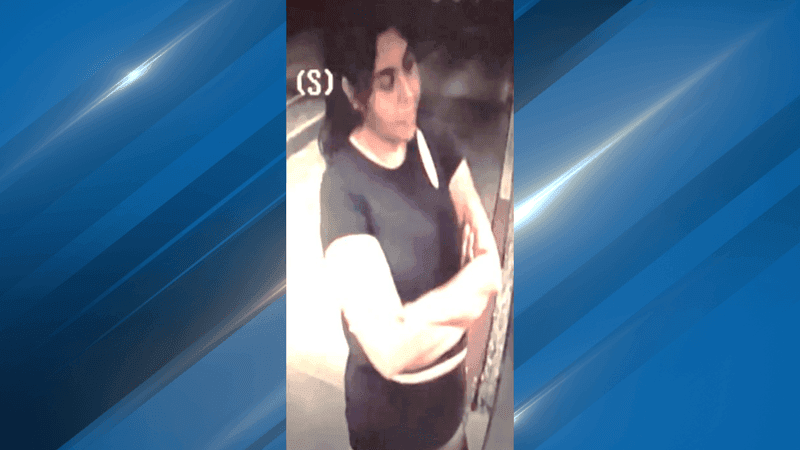 {p}The Bakersfield Police Department is asking for the community’s help in identifying a woman accused of throwing an object at a parked car on Panama Lane, near Wible Road. PHOTO: BPD{/p}