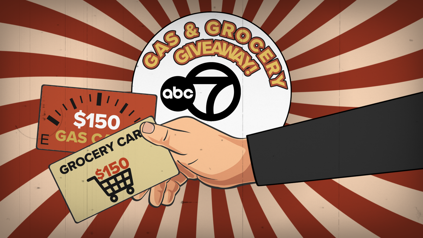 Enter to win a $150 gas and $150 grocery gift card from ABC7