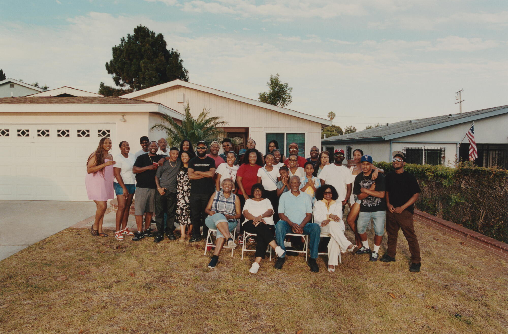 Micaiah Carter photographs his family in Los Angeles on July 25, 2026 for Image Magazine.