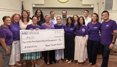 PEF presents record-breaking grant to PUSD on Sept. 9