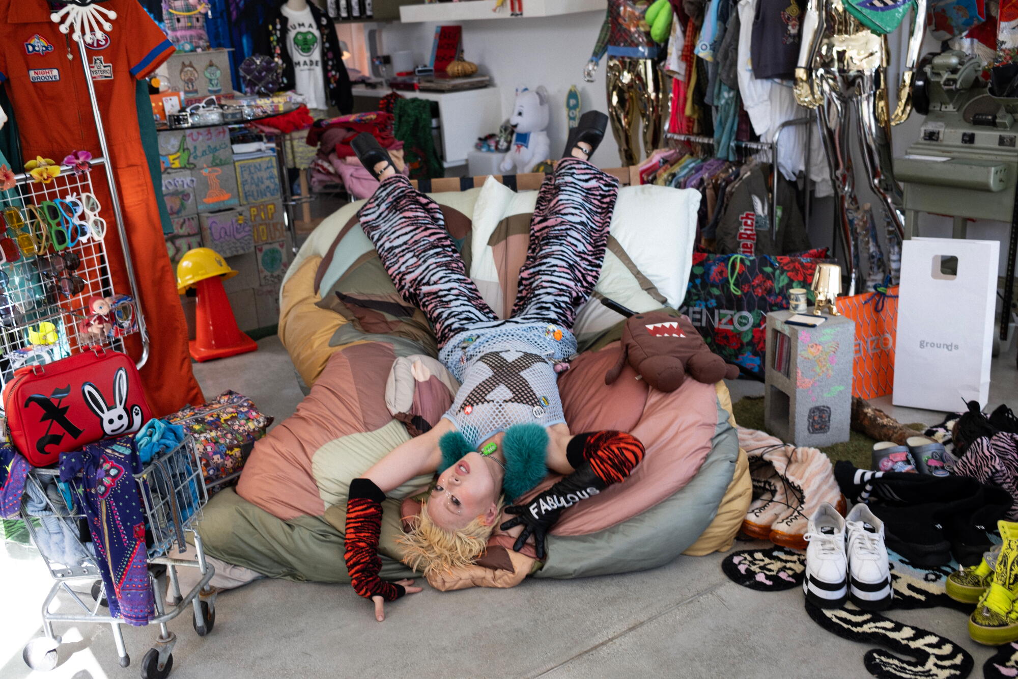 Japanese fashion collector, RiRia. Photography by Dana Boulos / For The Times
