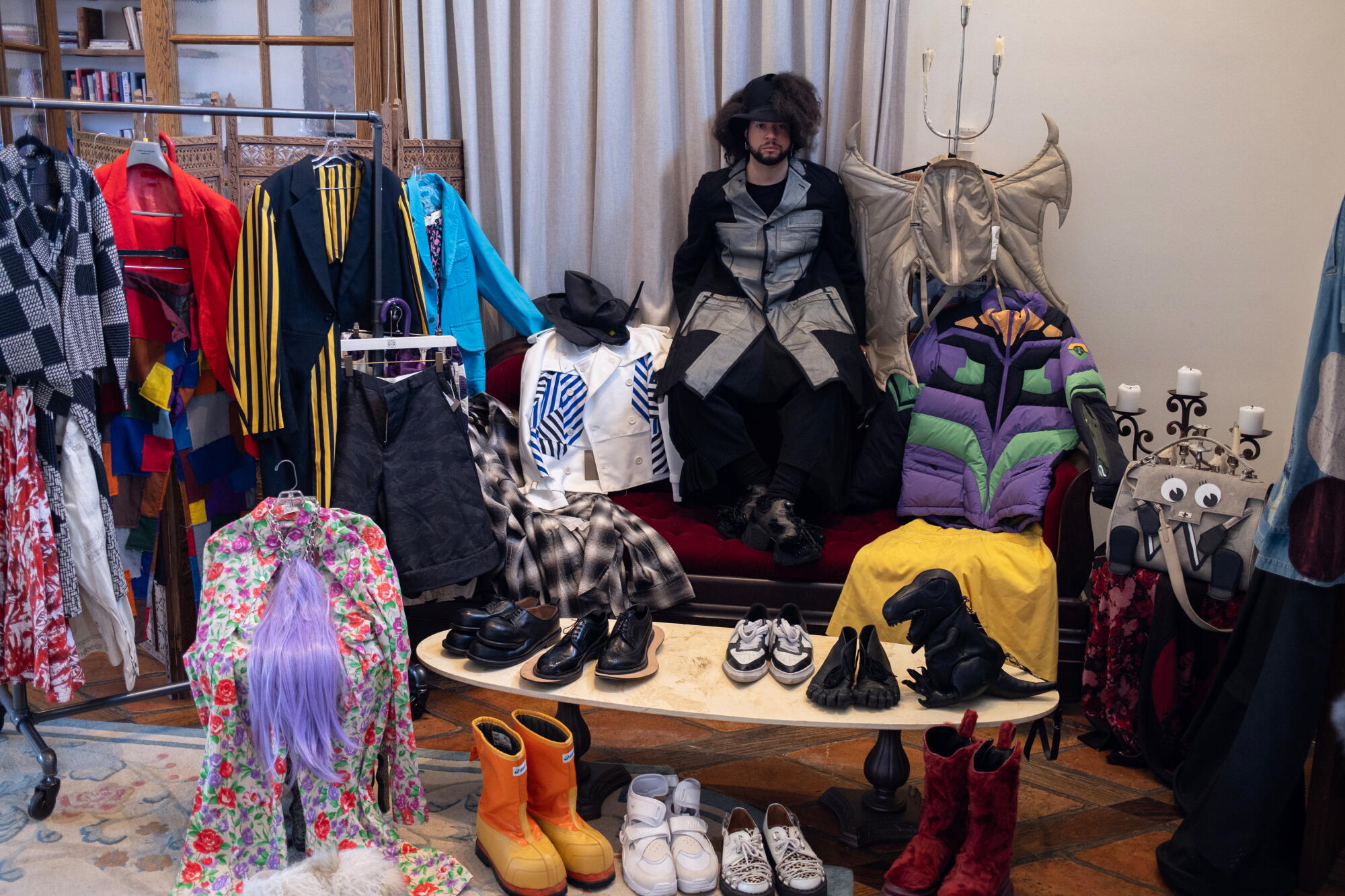Japanese fashion collector, Toreno Winn. Photography by Dana Boulos / For The Times
