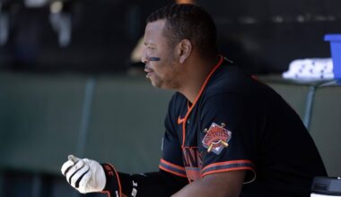 Giants’ Rafael Devers to miss rest of season due to core muscle injury