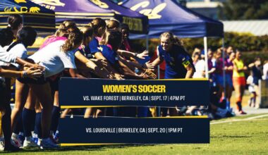 Cal Hosts No. 3 Wake Forest, Louisville In ACC Homestand