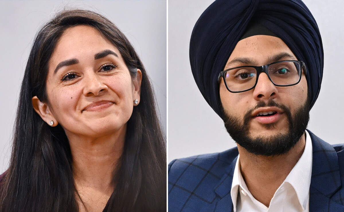 Ariana Martinez Lott, left, with Nav Gurm, right, photographed Friday, April 17, 2026 in downtown Fresno