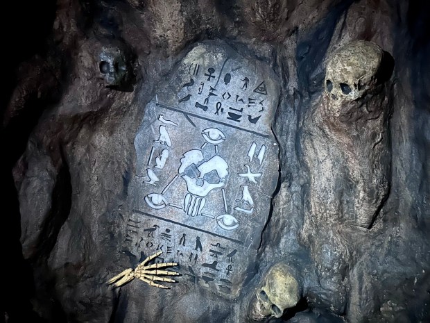 The Unearthed haunted maze during Knott's Scary Farm at Knott's Berry Farm. (Photo by Brady MacDonald, Orange County Register/SCNG)