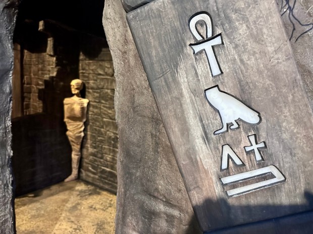 The Unearthed haunted maze during Knott's Scary Farm at Knott's Berry Farm. (Photo by Brady MacDonald, Orange County Register/SCNG)
