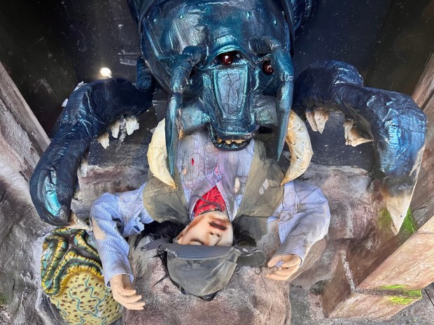 The Unearthed haunted maze during Knott's Scary Farm at Knott's Berry Farm. (Photo by Brady MacDonald, Orange County Register/SCNG)