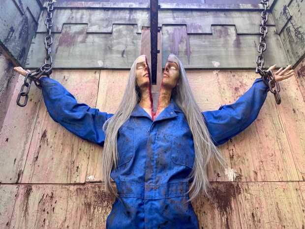 The Unearthed haunted maze during Knott's Scary Farm at Knott's Berry Farm. (Photo by Brady MacDonald, Orange County Register/SCNG)