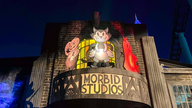 The Inked haunted maze during Knott's Scary Farm at Knott's Berry Farm. (Photo by Brady MacDonald, Orange County Register/SCNG)