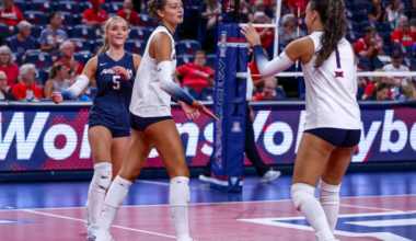 Arizona volleyball finds winning combo reverse sweep San Diego State
