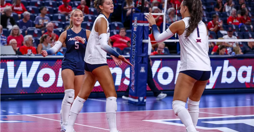 Arizona volleyball finds winning combo reverse sweep San Diego State