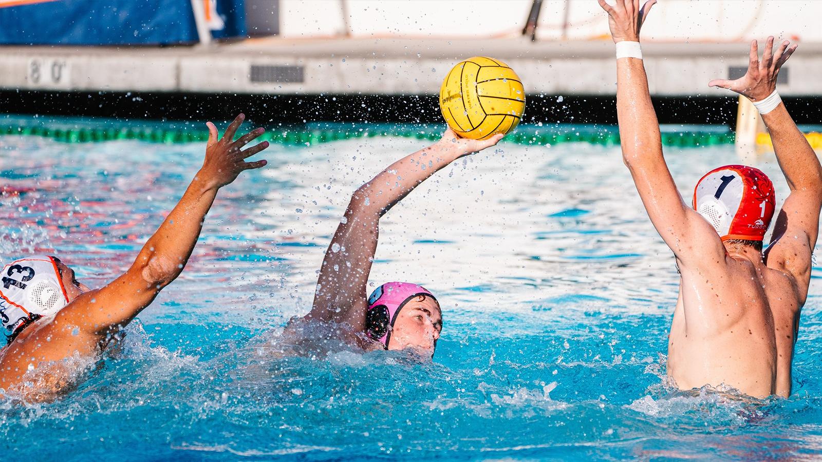 Men’s Water Polo Sweeps Biola and Fresno Pacific on Day One of Fullerton Tournament