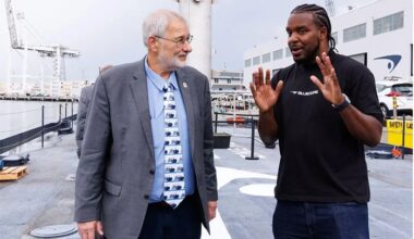L to R: U.S. Maritime Administrator Capt. Stephen M. Carmel with Bluecore Energy founder and CEO Kofi Asante. [Photo: Bluecore Energy]
