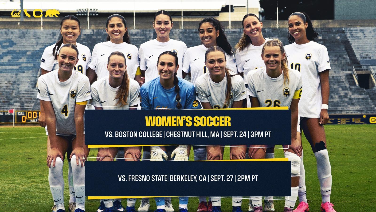 Cal Visits Boston College, Hosts Fresno State