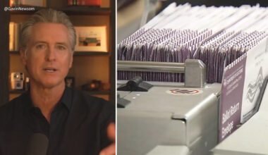 California Governor Gavin Newsom signs election security bills expanding voter access, preventing interference ahead of midterms